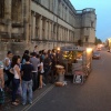 The evening queue at the Pizza Artisan van on St Aldates, Oxford